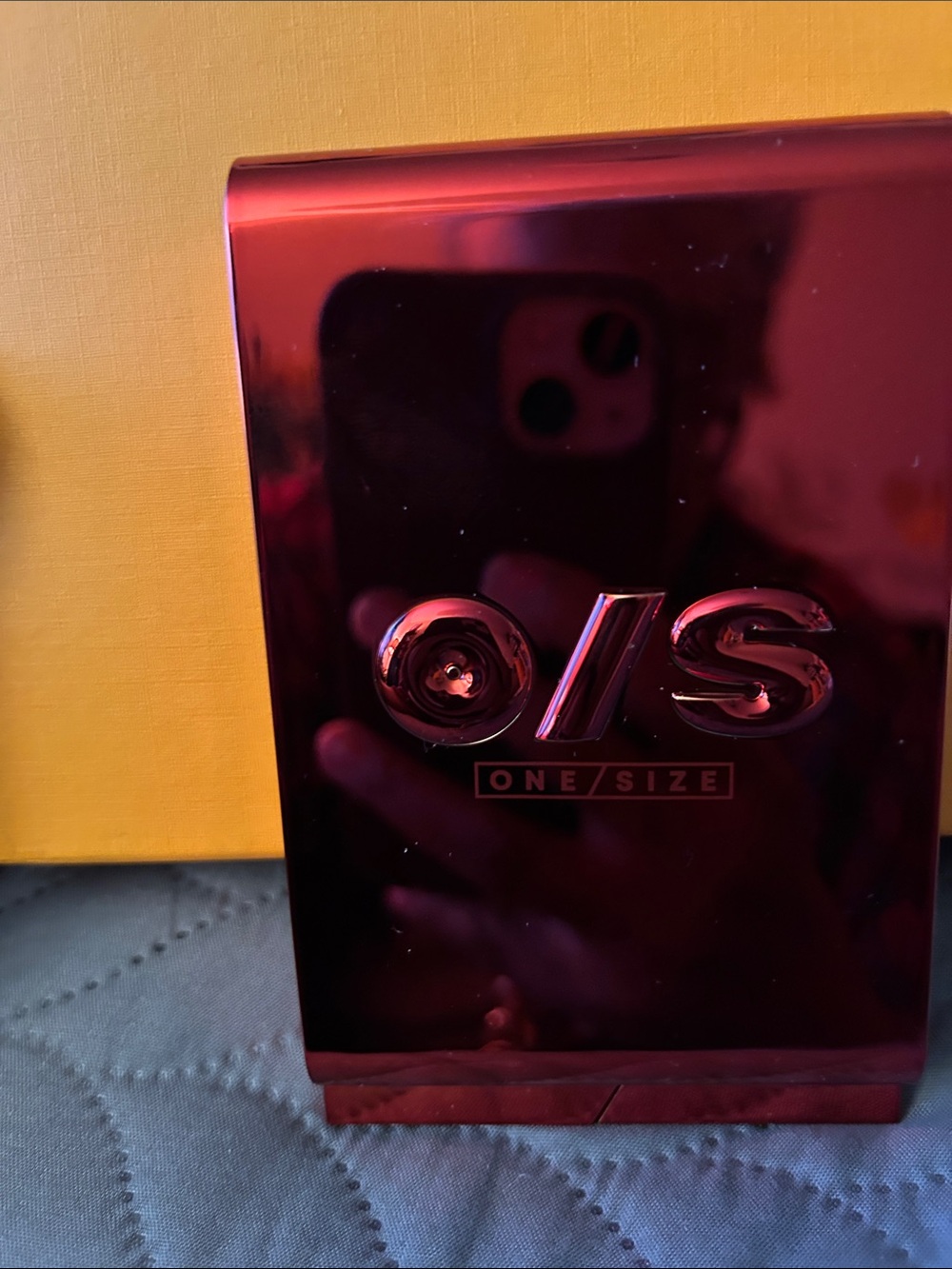 ONE/SIZE Metallic Red Phone Accessory Case